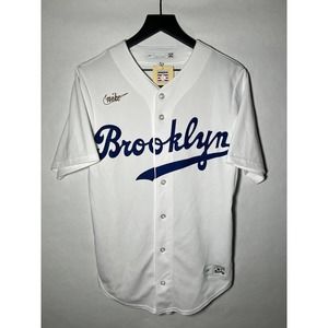 Brooklyn Dodgers Jackie Robinson #42 Nike White Cooperstown Collection Jersey S
